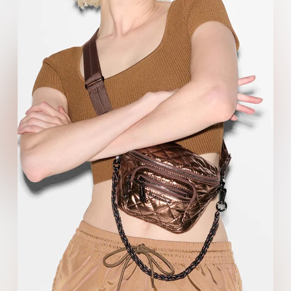 MZ Wallace Micro Crosby Sling, Copper Metallic Lacquer, NWT - Picture 8 of 9